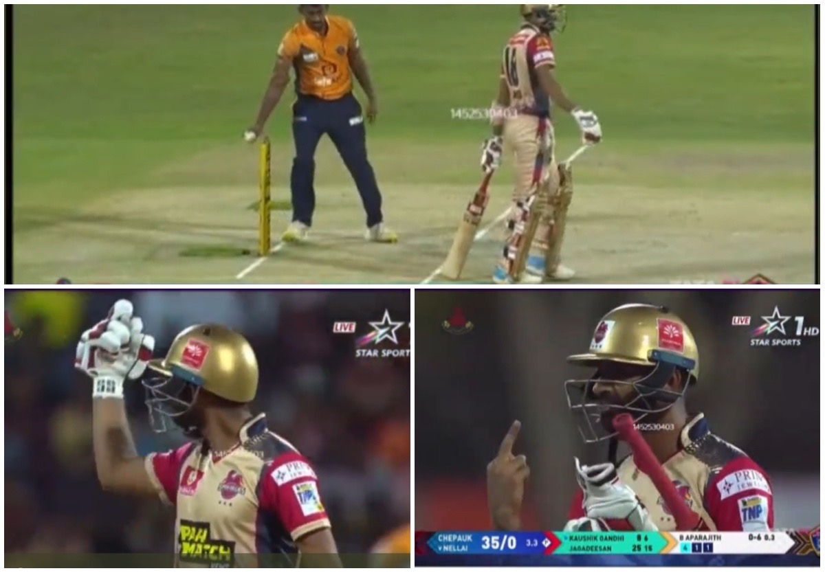 Watch: Ugly scenes at TNPL game after batsmen being ‘Mankand’ by the bowler