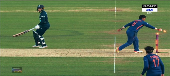 Watch: India Women beat England through a mankand, first dismissal after law change