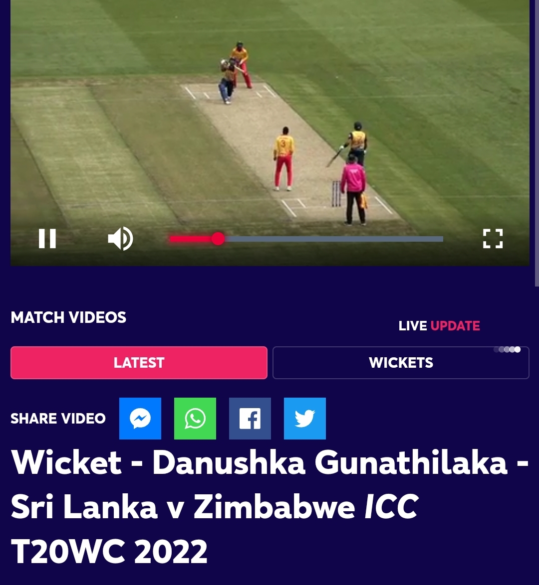 Watch danushka wicket cricwire