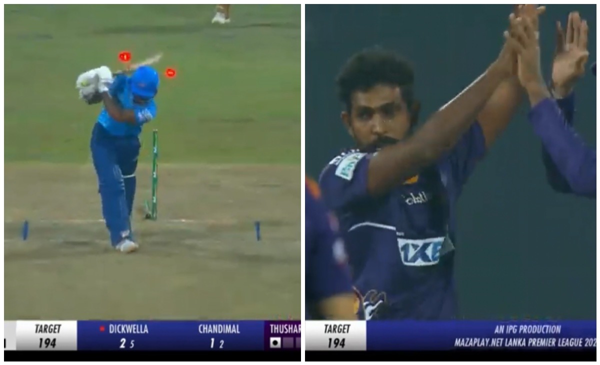 Watch: Nuwan Thusara rattles Dickwella’s middle stump with brilliant delivery